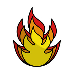 fire flame isolated icon vector illustration design