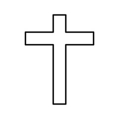 religious cross isolated icon vector illustration design