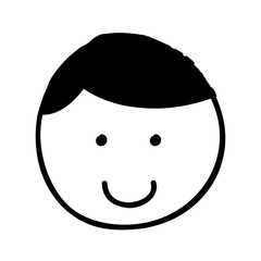 little boy avatar character vector illustration design