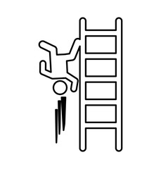 insurance person accident icon vector illustration design