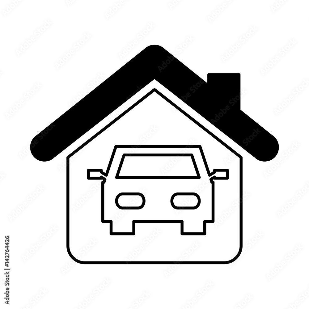 Poster house insurance isolated icon vector illustration design