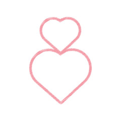 drawing hearts love decoration vector illustration eps 10