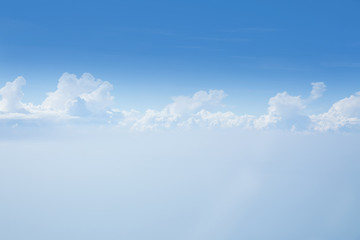 background of blue sky