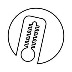 thermometer temperature isolated icon vector illustration design
