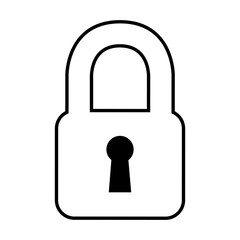 safe padlock isolated icon vector illustration design