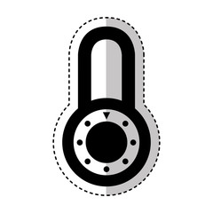 safe padlock isolated icon vector illustration design