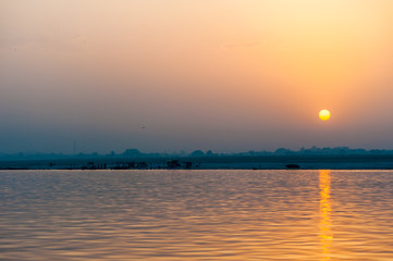 Ganges River sunset - Varanasi, India