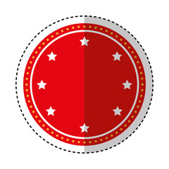 circle seal stamp frame vector illustration design