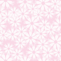 Spring flower pattern. Seamless vector