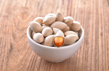 Ginkgo seeds on the table
