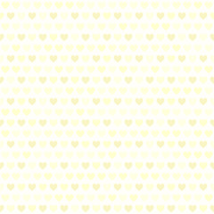 Yellow heart pattern. Seamless vector