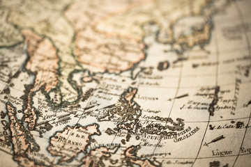 アンティークの古地図　東南アジア
