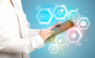 Female doctor with notepad