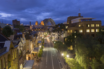 Night, Sydney city building