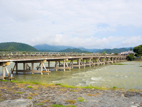 Togetsukyo Bridge in Arashiyama, Kyoto