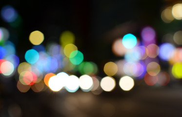 Street light in bokeh