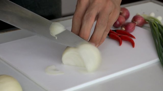 ​​​
Chopping Onion
Chopping vegetable
cooking in the kitchen
techniques for home cooks