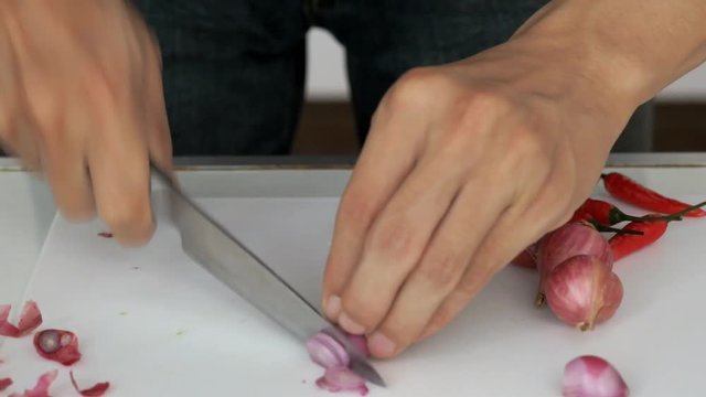 ​​​
Chopping Shallot
Chopping vegetable
cooking in the kitchen
techniques for home cooks