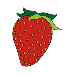 strawberry fruit icon image vector illustration design 