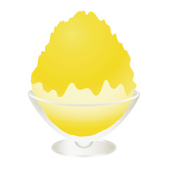 レモン味のかき氷