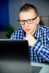 Office worker at a desk