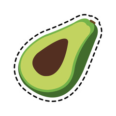 avocado vegetable icon image vector illustration design 