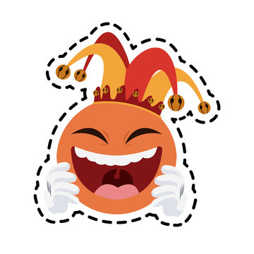 clown cartoon icon image vector illustration design 