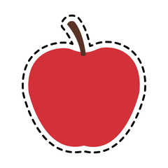 apple fruit icon image vector illustration design 