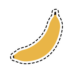 banana fruit icon image vector illustration design 