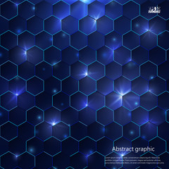 Graphic illustration with geometric pattern. Eps10 Vector illustration.