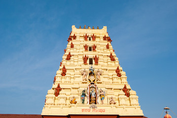 Udupi, Karnataka, India.  Hindu Temple 