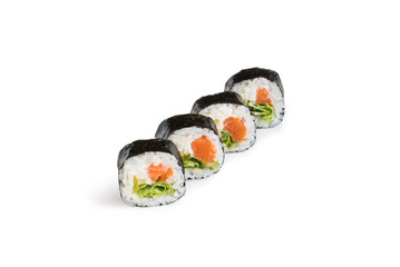 sushi isolated on the white
