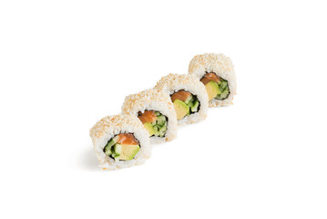sushi isolated on the white