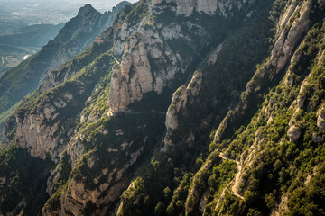 View to  Montserrat mountain, Catalonia