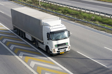White Truck On The Highway
