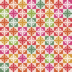 vector wallpaper seamless decoration of square tiles