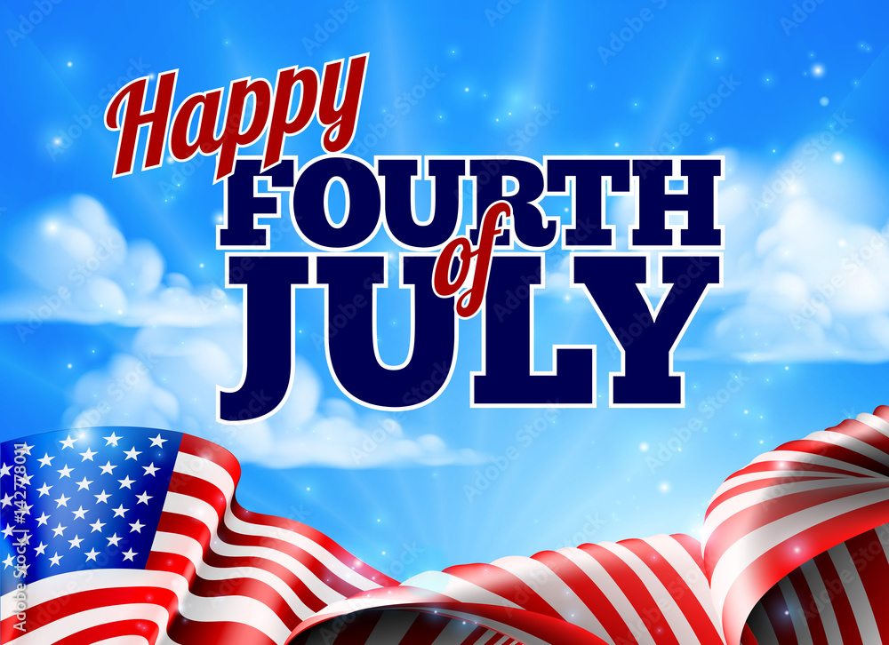 Poster Fourth of July Independence Day Background