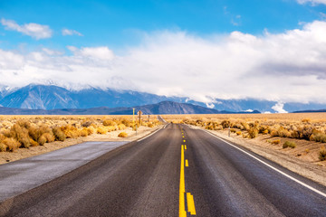 Open highway in California