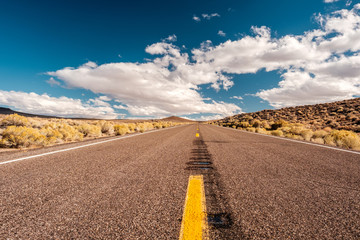 Open highway in California