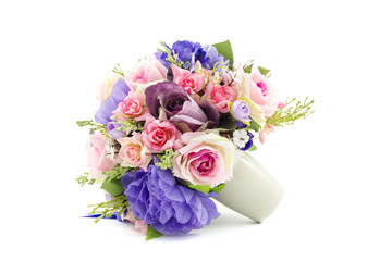 flowers craft in vase