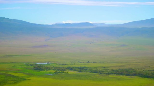 Landscape of Ngorongoro crater