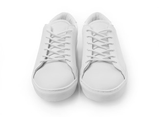 White sneakers isolated