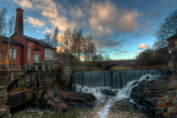 Waterfall at Vanhankaupunginlahti