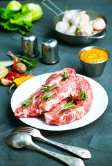 raw meat