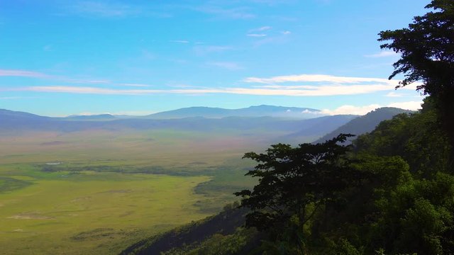Landscape of Ngorongoro crater