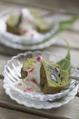 抹茶のパウンドケーキ