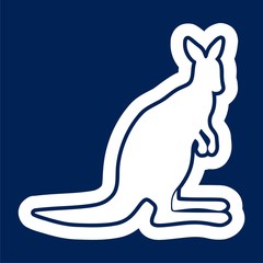 Kangaroo icon design - Illustration