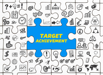 Target Achievement / Puzzle mit Symbole