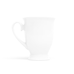 Blank white mug mockup, 3D rendering