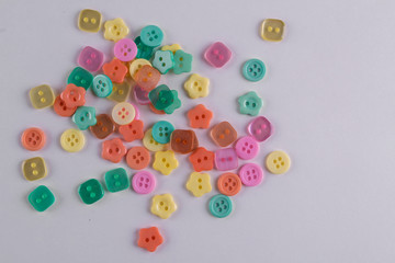 Collection of Colourful Sewing Buttons 